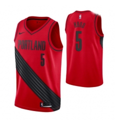 Men Blazers 5 Rodney Hood Red Association Swingman Jersey Men Blazers 5 Rodney Hood Red Association Swingman Jersey