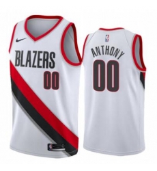 Men Nike Portland Trail Blazers 00 Carmelo Anthony Association White Swinman Jersey Men Nike Portland Trail Blazers 00 Carmelo Anthony Association White Swinman Jersey