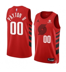 Men Portland Trail Blazers 00 Gary Payton II 2022 23 Red Statement Edition Swingman Stitched Basketball Jersey Men Portland Trail Blazers 00 Gary Payton II 2022 23 Red Statement Edition Swingman Stitched Basketball Jersey