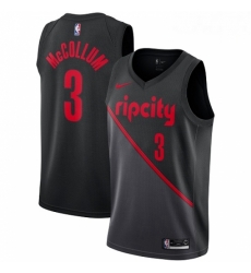 Mens Nike Portland Trail Blazers 3 CJ McCollum Swingman Black NBA Jersey 2018 19 City Edition Mens Nike Portland Trail Blazers 3 CJ McCollum Swingman Black NBA Jersey 2018 19 City Edition