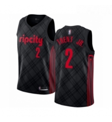 Mens Portland Trail Blazers 2 Gary Trent Jr Authentic Black Basketball Jersey City Edition Mens Portland Trail Blazers 2 Gary Trent Jr Authentic Black Basketball Jersey City Edition