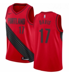 Womens Nike Portland Trail Blazers 17 Ed Davis Swingman Red Alternate NBA Jersey Statement Edition Womens Nike Portland Trail Blazers 17 Ed Davis Swingman Red Alternate NBA Jersey Statement Edition