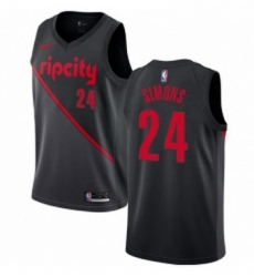Womens Nike Portland Trail Blazers 24 Anfernee Simons Swingman Black NBA Jersey 2018 19 City Edition Womens Nike Portland Trail Blazers 24 Anfernee Simons Swingman Black NBA Jersey 2018 19 City Edition
