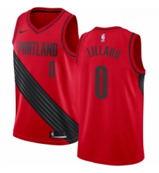 Youth Nike Portland Trail Blazers 0 Damian Lillard Authentic Red Alternate NBA Jersey Statement Edition Youth Nike Portland Trail Blazers 0 Damian Lillard Authentic Red Alternate NBA Jersey Statement Edition