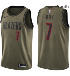 Youth Nike Portland Trail Blazers 7 Brandon Roy Swingman Green Salute to Service NBA Jersey Youth Nike Portland Trail Blazers 7 Brandon Roy Swingman Green Salute to Service NBA Jersey