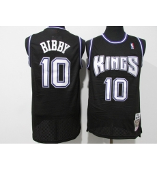 Men Sacramento Kings 10 Mike Bibby 2001 02 Black Throwback Stitched Jersey Men Sacramento Kings 10 Mike Bibby 2001 02 Black Throwback Stitched Jersey