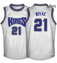 Mens Adidas Sacramento Kings 21 Vlade Divac Authentic White Throwback NBA Jersey Mens Adidas Sacramento Kings 21 Vlade Divac Authentic White Throwback NBA Jersey