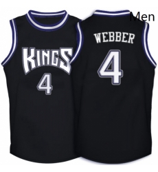 Mens Adidas Sacramento Kings 4 Chris Webber Authentic Black Throwback NBA Jersey Mens Adidas Sacramento Kings 4 Chris Webber Authentic Black Throwback NBA Jersey