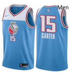 Mens Nike Sacramento Kings 15 Vince Carter Authentic Blue NBA Jersey City Edition Mens Nike Sacramento Kings 15 Vince Carter Authentic Blue NBA Jersey City Edition