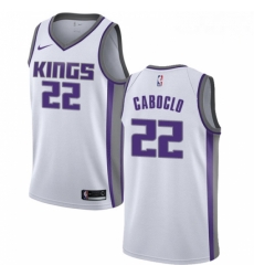 Mens Nike Sacramento Kings 22 Bruno Caboclo Authentic White NBA Jersey Association Edition Mens Nike Sacramento Kings 22 Bruno Caboclo Authentic White NBA Jersey Association Edition