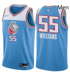 Mens Nike Sacramento Kings 55 Jason Williams Authentic Blue NBA Jersey City Edition Mens Nike Sacramento Kings 55 Jason Williams Authentic Blue NBA Jersey City Edition