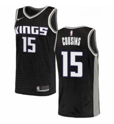 Womens Nike Sacramento Kings 15 DeMarcus Cousins Authentic Black NBA Jersey Statement Edition Womens Nike Sacramento Kings 15 DeMarcus Cousins Authentic Black NBA Jersey Statement Edition