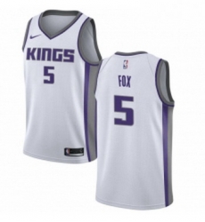 Womens Nike Sacramento Kings 5 DeAaron Fox Swingman White NBA Jersey Association Edition Womens Nike Sacramento Kings 5 DeAaron Fox Swingman White NBA Jersey Association Edition