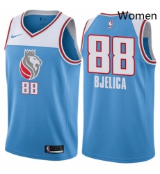 Womens Nike Sacramento Kings 88 Nemanja Bjelica Swingman Blue NBA Jersey City Edition Womens Nike Sacramento Kings 88 Nemanja Bjelica Swingman Blue NBA Jersey City Edition