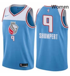 Womens Nike Sacramento Kings 9 Iman Shumpert Swingman Blue NBA Jersey City Edition Womens Nike Sacramento Kings 9 Iman Shumpert Swingman Blue NBA Jersey City Edition