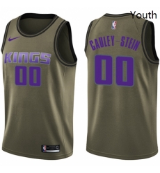 Youth Nike Sacramento Kings 0 Willie Cauley Stein Swingman Green Salute to Service NBA Jersey Youth Nike Sacramento Kings 0 Willie Cauley Stein Swingman Green Salute to Service NBA Jersey