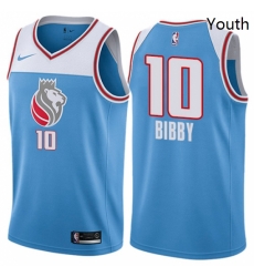 Youth Nike Sacramento Kings 10 Mike Bibby Swingman Blue NBA Jersey City Edition Youth Nike Sacramento Kings 10 Mike Bibby Swingman Blue NBA Jersey City Edition