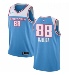 Youth Nike Sacramento Kings 88 Nemanja Bjelica Swingman Blue NBA Jersey 2018 19 City Edition Youth Nike Sacramento Kings 88 Nemanja Bjelica Swingman Blue NBA Jersey 2018 19 City Edition