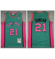 Men Spurs 21 Tim Duncan Green 1998 99 Hardwood Classics Jersey Men Spurs 21 Tim Duncan Green 1998 99 Hardwood Classics Jersey