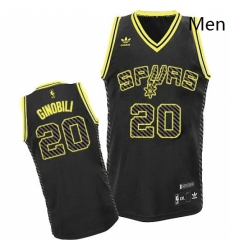 Mens Adidas San Antonio Spurs 20 Manu Ginobili Swingman Black Electricity Fashion NBA Jersey Mens Adidas San Antonio Spurs 20 Manu Ginobili Swingman Black Electricity Fashion NBA Jersey