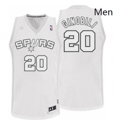 Mens Adidas San Antonio Spurs 20 Manu Ginobili Swingman White Winter On Court NBA Jersey Mens Adidas San Antonio Spurs 20 Manu Ginobili Swingman White Winter On Court NBA Jersey