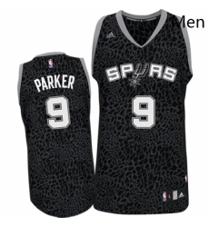 Mens Adidas San Antonio Spurs 9 Tony Parker Swingman Black Crazy Light NBA Jersey Mens Adidas San Antonio Spurs 9 Tony Parker Swingman Black Crazy Light NBA Jersey