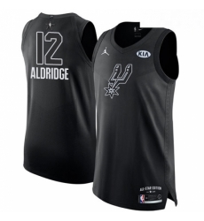 Mens Nike Jordan San Antonio Spurs 12 LaMarcus Aldridge Authentic Black 2018 All Star Game NBA Jersey Mens Nike Jordan San Antonio Spurs 12 LaMarcus Aldridge Authentic Black 2018 All Star Game NBA Jersey