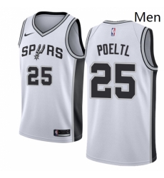 Mens Nike San Antonio Spurs 25 Jakob Poeltl Swingman White NBA Jersey Association Edition Mens Nike San Antonio Spurs 25 Jakob Poeltl Swingman White NBA Jersey Association Edition