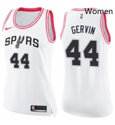 Womens Nike San Antonio Spurs 44 George Gervin Swingman WhitePink Fashion NBA Jersey Womens Nike San Antonio Spurs 44 George Gervin Swingman WhitePink Fashion NBA Jersey