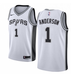 Youth Nike San Antonio Spurs 1 Kyle Anderson Swingman White Home NBA Jersey Association Edition Youth Nike San Antonio Spurs 1 Kyle Anderson Swingman White Home NBA Jersey Association Edition