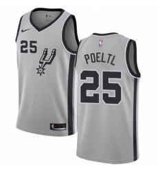 Youth Nike San Antonio Spurs 25 Jakob Poeltl Swingman Silver NBA Jersey Statement Edition Youth Nike San Antonio Spurs 25 Jakob Poeltl Swingman Silver NBA Jersey Statement Edition