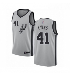 Youth San Antonio Spurs 41 Trey Lyles Swingman Silver Basketball Jersey Statement Edition Youth San Antonio Spurs 41 Trey Lyles Swingman Silver Basketball Jersey Statement Edition