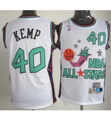 Seattle SuperSonics Shawn Kemp 40# 1995 All Star White NBA Jerseys Seattle SuperSonics Shawn Kemp 40# 1995 All Star White NBA Jerseys
