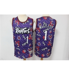 Men Toronto Raptors 1 Tracy McGrady Purple Tear Up Pack Hardwood Classics Swingman Jersey Men Toronto Raptors 1 Tracy McGrady Purple Tear Up Pack Hardwood Classics Swingman Jersey