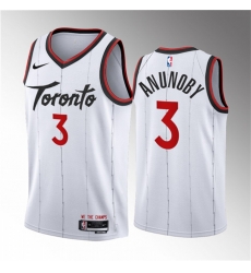 Men Toronto Raptors 3 O G Anunoby White 2023 24 Association Edition Stitched Basketball Jersey Men Toronto Raptors 3 O G Anunoby White 2023 24 Association Edition Stitched Basketball Jersey