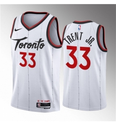 Men Toronto Raptors 33 Gary Trent Jr White 2023 24 Association Edition Stitched Basketball Jersey Men Toronto Raptors 33 Gary Trent Jr White 2023 24 Association Edition Stitched Basketball Jersey