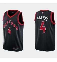 Men Toronto Raptors 4 Scottie Barnes Black Statement Edition Stitched Basketball Jersey Men Toronto Raptors 4 Scottie Barnes Black Statement Edition Stitched Basketball Jersey