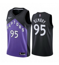 Men Toronto Raptors 95 DeAndre 27 Bembry Purple NBA Swingman 2020 21 Earned Edition Jersey Men Toronto Raptors 95 DeAndre 27 Bembry Purple NBA Swingman 2020 21 Earned Edition Jersey