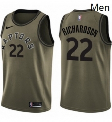 Mens Nike Toronto Raptors 22 Malachi Richardson Swingman Green Salute to Service NBA Jersey Mens Nike Toronto Raptors 22 Malachi Richardson Swingman Green Salute to Service NBA Jersey