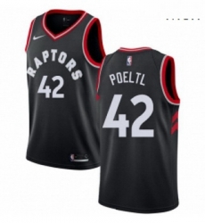 Mens Nike Toronto Raptors 42 Jakob Poeltl Swingman Black Alternate NBA Jersey Statement Edition Mens Nike Toronto Raptors 42 Jakob Poeltl Swingman Black Alternate NBA Jersey Statement Edition