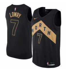 Mens Nike Toronto Raptors 7 Kyle Lowry Swingman Black NBA Jersey City Edition Mens Nike Toronto Raptors 7 Kyle Lowry Swingman Black NBA Jersey City Edition