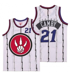 Raptors 21 Marcus Camby White Red Big Logo Retro Jersey Raptors 21 Marcus Camby White Red Big Logo Retro Jersey