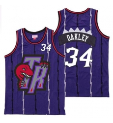 Raptors 34 Charles Oakley Purple Big Gray TR Logo Retro Jersey 9 Raptors 34 Charles Oakley Purple Big Gray TR Logo Retro Jersey 9