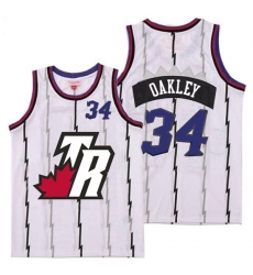 Raptors 34 Charles Oakley White Big White TR Logo Retro Jersey 7 Raptors 34 Charles Oakley White Big White TR Logo Retro Jersey 7