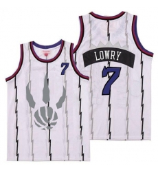 Raptors 7 Kyle Lowry White Gray Logo Retro Jersey 6 Raptors 7 Kyle Lowry White Gray Logo Retro Jersey 6