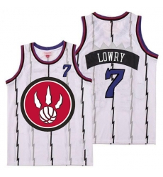 Raptors 7 Kyle Lowry White Red Big Logo Retro Jersey 4 Raptors 7 Kyle Lowry White Red Big Logo Retro Jersey 4