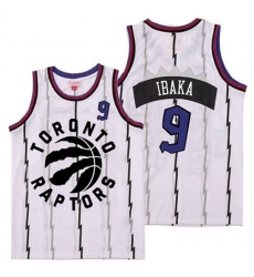 Raptors 9 Serge Ibaka White Retro Jersey 2 Raptors 9 Serge Ibaka White Retro Jersey 2