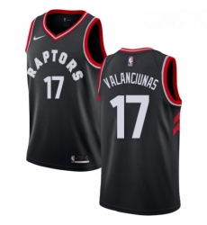 Womens Nike Toronto Raptors 17 Jonas Valanciunas Swingman Black Alternate NBA Jersey Statement Edition Womens Nike Toronto Raptors 17 Jonas Valanciunas Swingman Black Alternate NBA Jersey Statement Edition