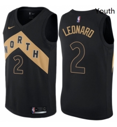 Youth Nike Toronto Raptors 2 Kawhi Leonard Swingman Black NBA Jersey City Edition Youth Nike Toronto Raptors 2 Kawhi Leonard Swingman Black NBA Jersey City Edition