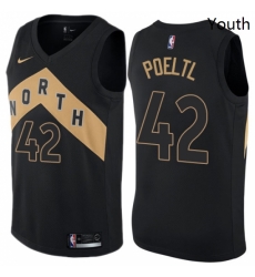 Youth Nike Toronto Raptors 42 Jakob Poeltl Swingman Black NBA Jersey City Edition Youth Nike Toronto Raptors 42 Jakob Poeltl Swingman Black NBA Jersey City Edition